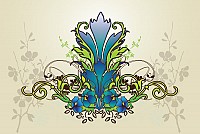 Cool Flower Background Vector